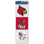 Louisville Cardinals Fan Decals 3.75" x 12"