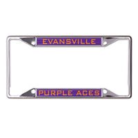 Wholesale-Evansville Purple Aces Lic Plt Frame S/S Printed