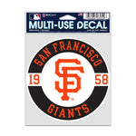 San Francisco Giants Fan Decals 3.75" x 5"
