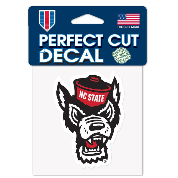 NC State Wolfpack Perfect Cut Color Decal 4" x 4"
