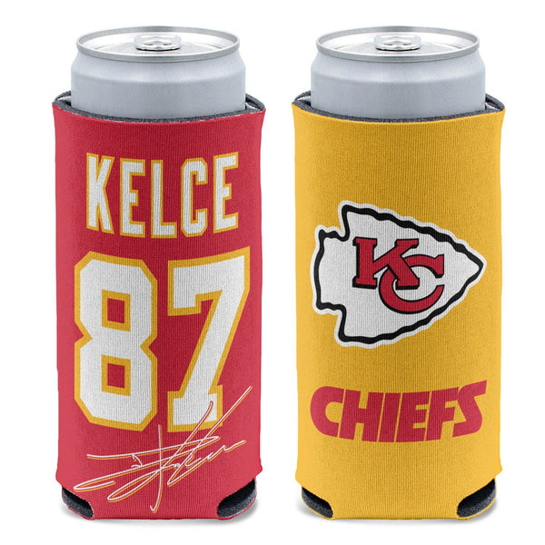 Kansas City Chiefs 12 oz Slim Can Cooler Travis Kelce