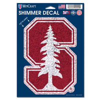 Wholesale-Stanford Cardinal Shimmer Decals 5" x 7"