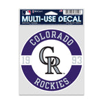 Colorado Rockies Fan Decals 3.75" x 5"