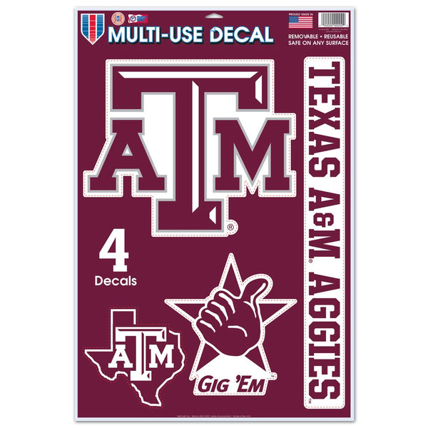 Texas A&M Aggies Multi-Use Decal 11" x 17"