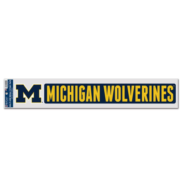 Wholesale-Michigan Wolverines Fan Decals 3" x 17"