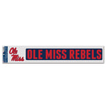 Ole Miss Rebels Fan Decals 3" x 17"