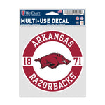 Wholesale-Arkansas Razorbacks PATCH Fan Decals 3.75" x 5"