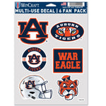 Auburn Tigers /College Vault 6 PACK HELMET Multi Use 6 Fan Pack