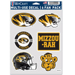 Missouri Tigers /College Vault 6 PACK HELMET Multi Use 6 Fan Pack