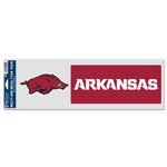 Wholesale-Arkansas Razorbacks Fan Decals 3.75" x 12"