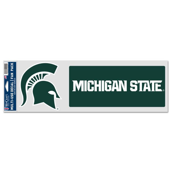 Wholesale-Michigan State Spartans Fan Decals 3.75" x 12"