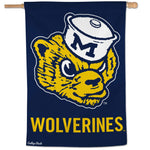 Michigan Wolverines /College Vault RETRO Vertical Flag 28" x 40"