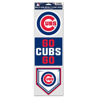 Chicago Cubs Fan Decals 3.75" x 12"