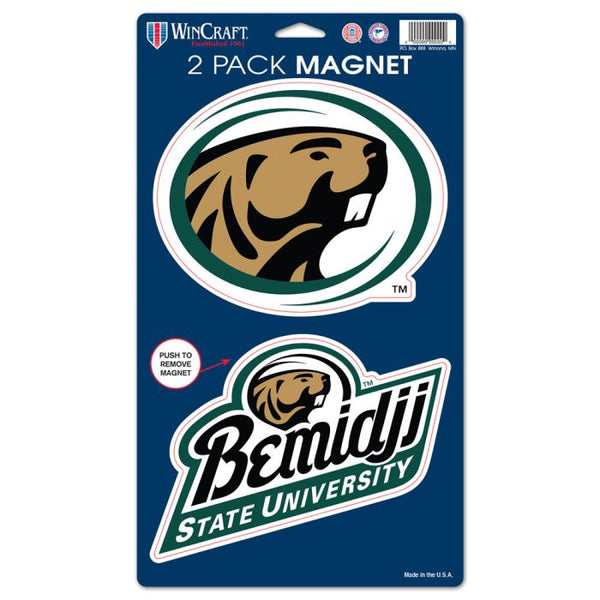 Wholesale-Bemidji State Beavers 2 Pack Magnets 5" x 9"