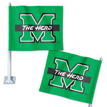 Marshall Thundering Herd Car Flag 11.75" x 14"