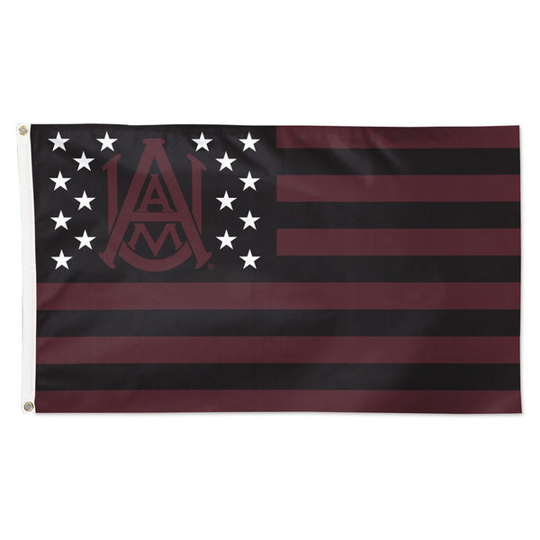 Alabama A&M Bulldogs / Stars and Stripes NCAA AMERICANA STARS&STRIPES Flag - Deluxe 3' X 5'