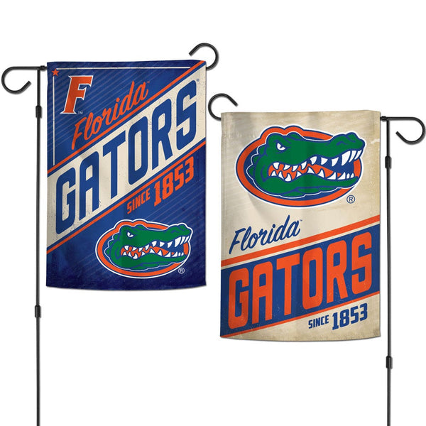 Florida Gators RETRO Garden Flags 2 sided 12.5" x 18"