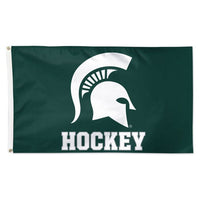 Wholesale-Michigan State Spartans HOCKEY Flag - Deluxe 3' X 5'