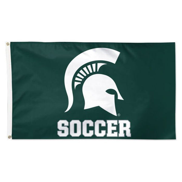 Wholesale-Michigan State Spartans SOCCER Flag - Deluxe 3' X 5'