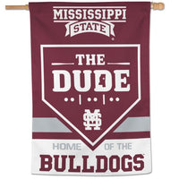 Wholesale-Mississippi State Bulldogs THE DUDE PROGRAM Vertical Flag 28" x 40"