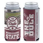 Mississippi State Bulldogs THE DUDE PROGRAM 12 oz Slim Can Cooler