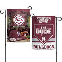 Wholesale-Mississippi State Bulldogs THE DUDE PROGRAM Garden Flags 2 sided 12.5" x 18"