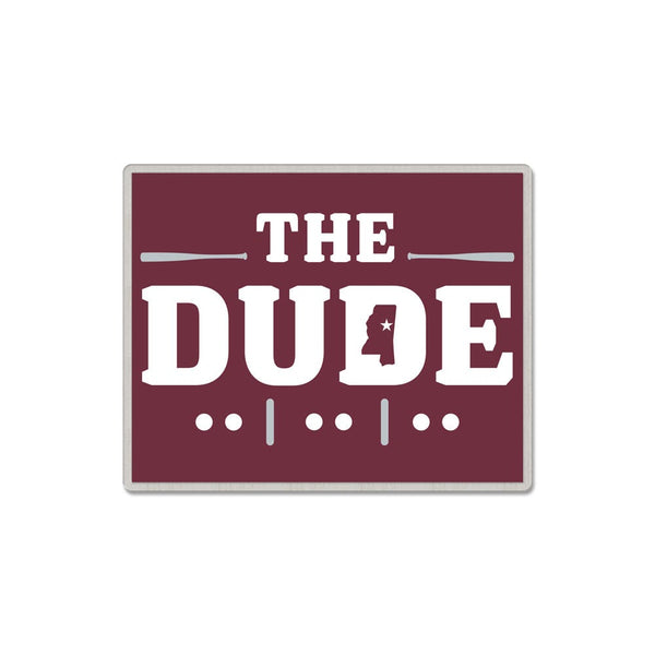 Mississippi State Bulldogs THE DUDE PROGRAM Collector Pin Jewelry Card