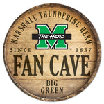 Marshall Thundering Herd Wood Sign 14" Rnd
