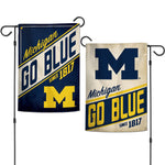 Michigan Wolverines RETRO Garden Flags 2 sided 12.5" x 18"