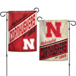 Wholesale-Nebraska Cornhuskers RETRO Garden Flags 2 sided 12.5" x 18"