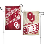 Wholesale-Oklahoma Sooners RETRO Garden Flags 2 sided 12.5" x 18"