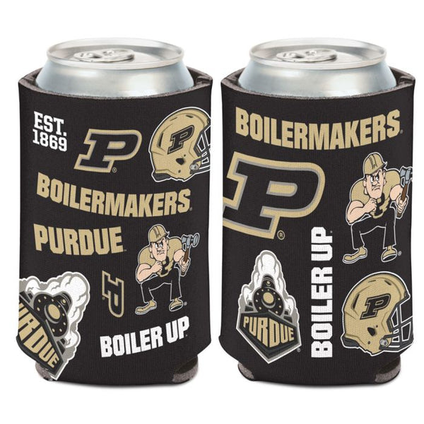 Wholesale-Purdue Boilermakers SCATTERPRINT Can Cooler 12 oz.