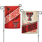 Wholesale-Texas Tech Red Raiders RETRO Garden Flags 2 sided 12.5" x 18"