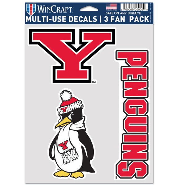 Wholesale-Youngstown State Penguins Multi Use 3 Fan Pack