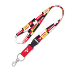 Wholesale-Youngstown State Penguins COLOR BLOCK Lanyard w/detachable buckle 1"