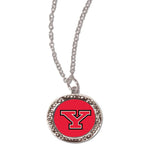Wholesale-Youngstown State Penguins LOGO HAMMERED Necklace w/Charm Jewelry Card