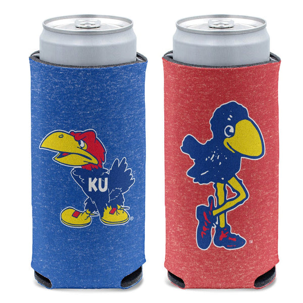 KANSAS JAYHAWKS / Vintage Collegiate 12 oz Slim Can Cooler