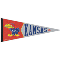 KANSAS JAYHAWKS / Vintage Collegiate Premium Pennant 12" x 30"