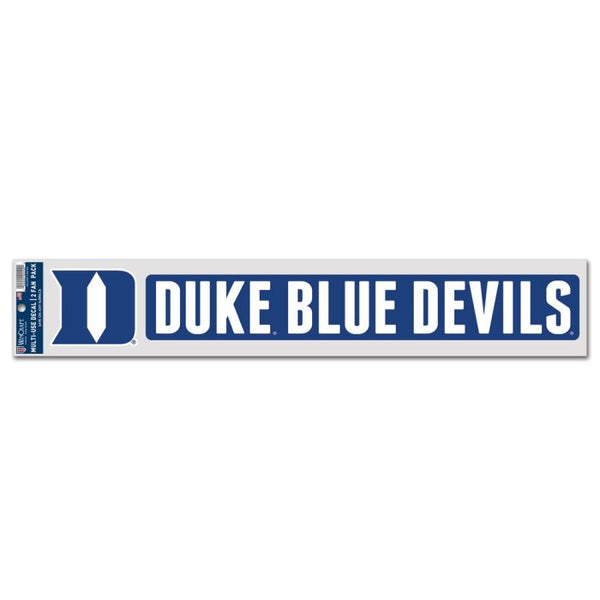 Wholesale-Duke Blue Devils Fan Decals 3" x 17"