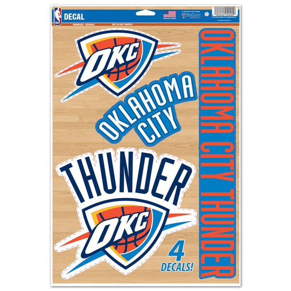 Oklahoma City Thunder Multi-Use Decal 11" x 17"