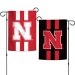 Wholesale-Nebraska Cornhuskers VERTICAL STRIPES Garden Flags 2 sided 12.5" x 18"