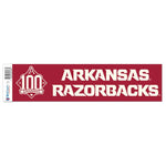 Wholesale-Arkansas Razorbacks ARKANSAS BASEBALL 100 SEASONS Bumper Strip CARDINAL