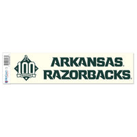 Wholesale-Arkansas Razorbacks ARKANSAS BASEBALL 100 SEASONS Bumper Strip CREAM