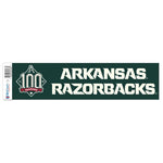 Wholesale-Arkansas Razorbacks ARKANSAS BASEBALL 100 SEASONS Bumper Strip GREEN