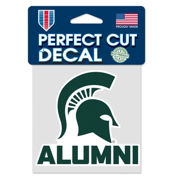 Wholesale-Michigan State Spartans ALUMNI Perfect Cut Color Decal 4" x 4"