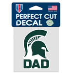 Wholesale-Michigan State Spartans DAD Perfect Cut Color Decal 4" x 4"