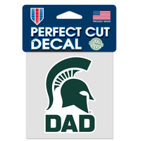 Wholesale-Michigan State Spartans DAD Perfect Cut Color Decal 4" x 4"