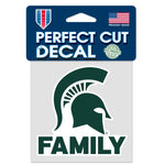 Wholesale-Michigan State Spartans FAMILY Perfect Cut Color Decal 4" x 4"