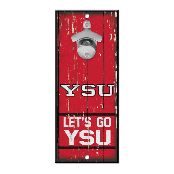 Wholesale-Youngstown State Penguins Bottle Opener Sign 5x11