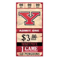 Wholesale-Youngstown State Penguins Wood Sign 6x12 3/8" thick